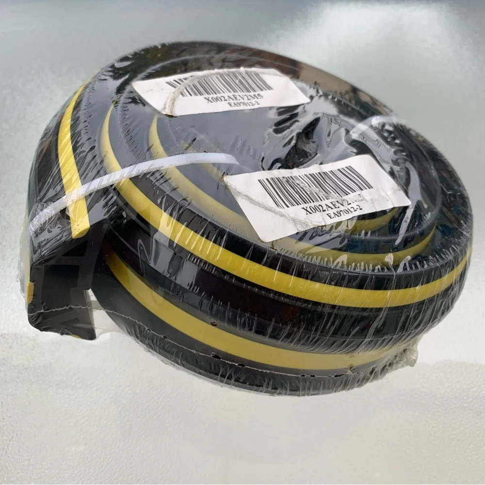 Eapele 4 ft. Yellow and Black Heavy Duty PVC Duct Floor Cable Cover